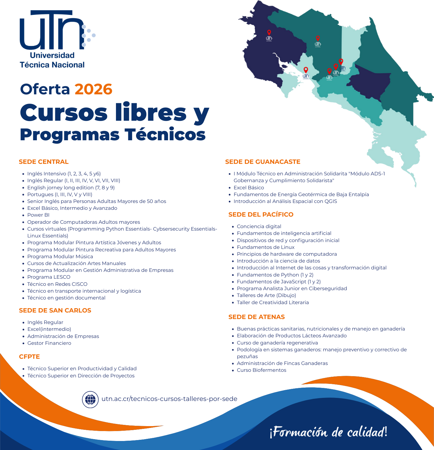 lista de oferta cursos libres